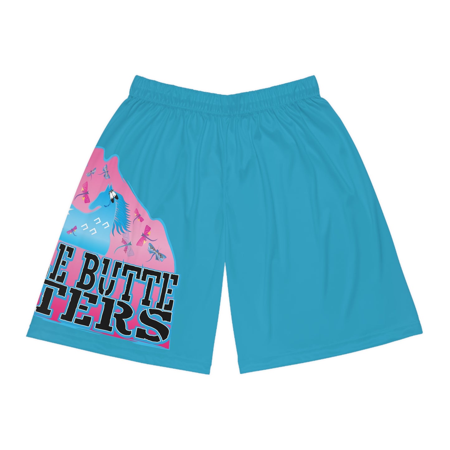 Indian Relay / Saddle Butte Sisters Basketball Shorts (AOP)