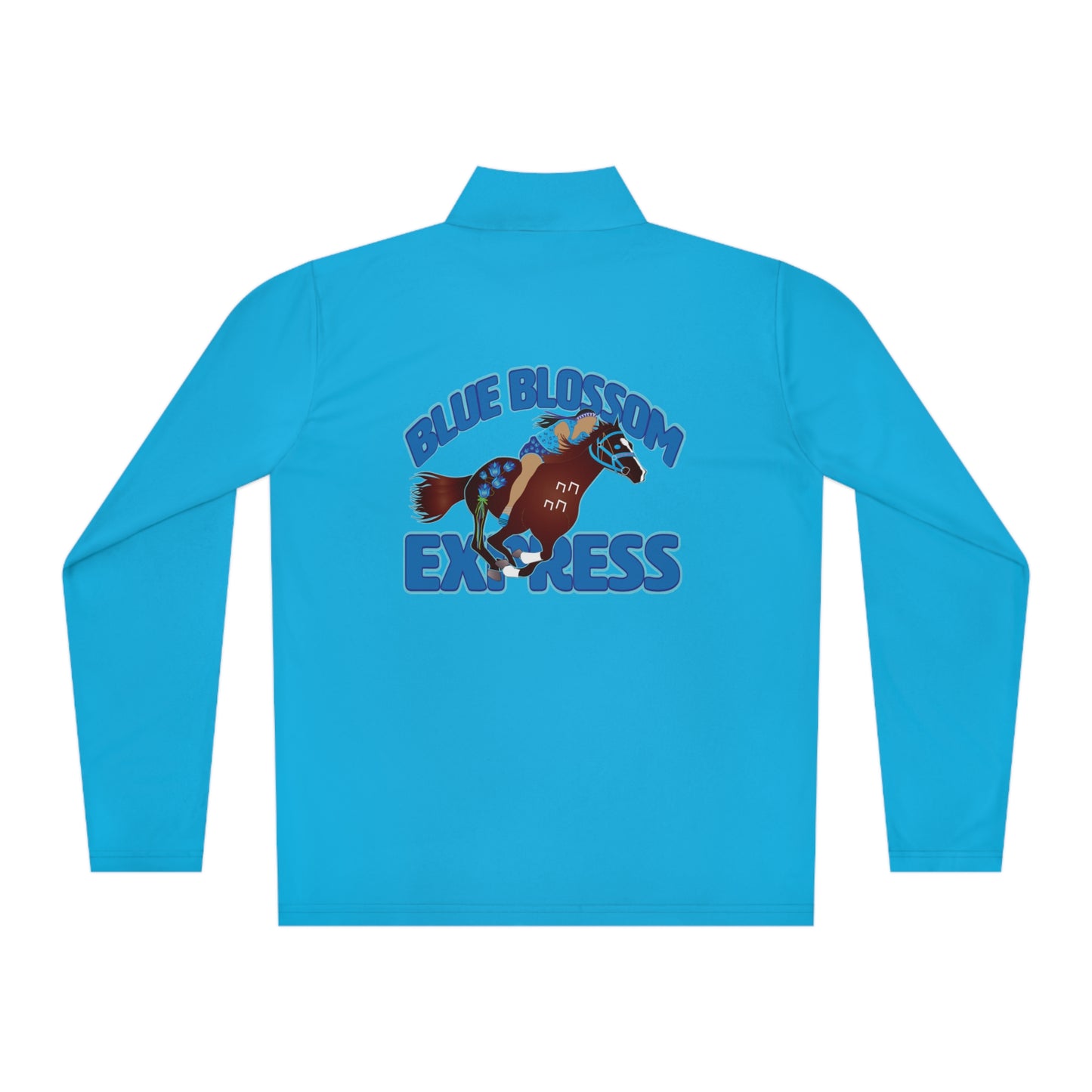 Indian Relay / Blue Blossom Express Unisex Quarter-Zip Pullover
