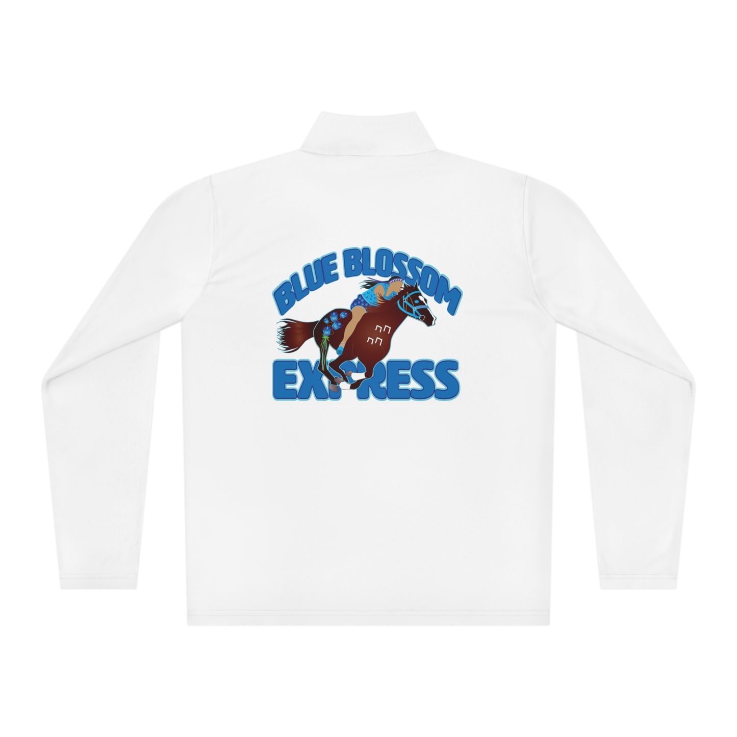 Indian Relay / Blue Blossom Express Unisex Quarter-Zip Pullover