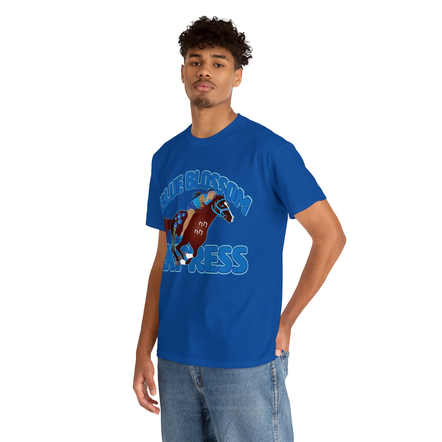 Indian Relay / Blue Blossom Unisex Heavy Cotton Tee